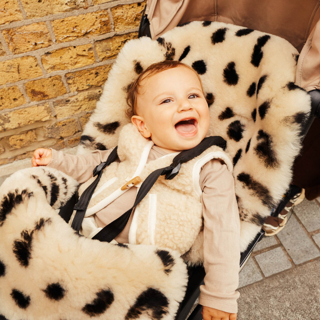 BINIBAMBA Sheepskin Stroller Footmuff 