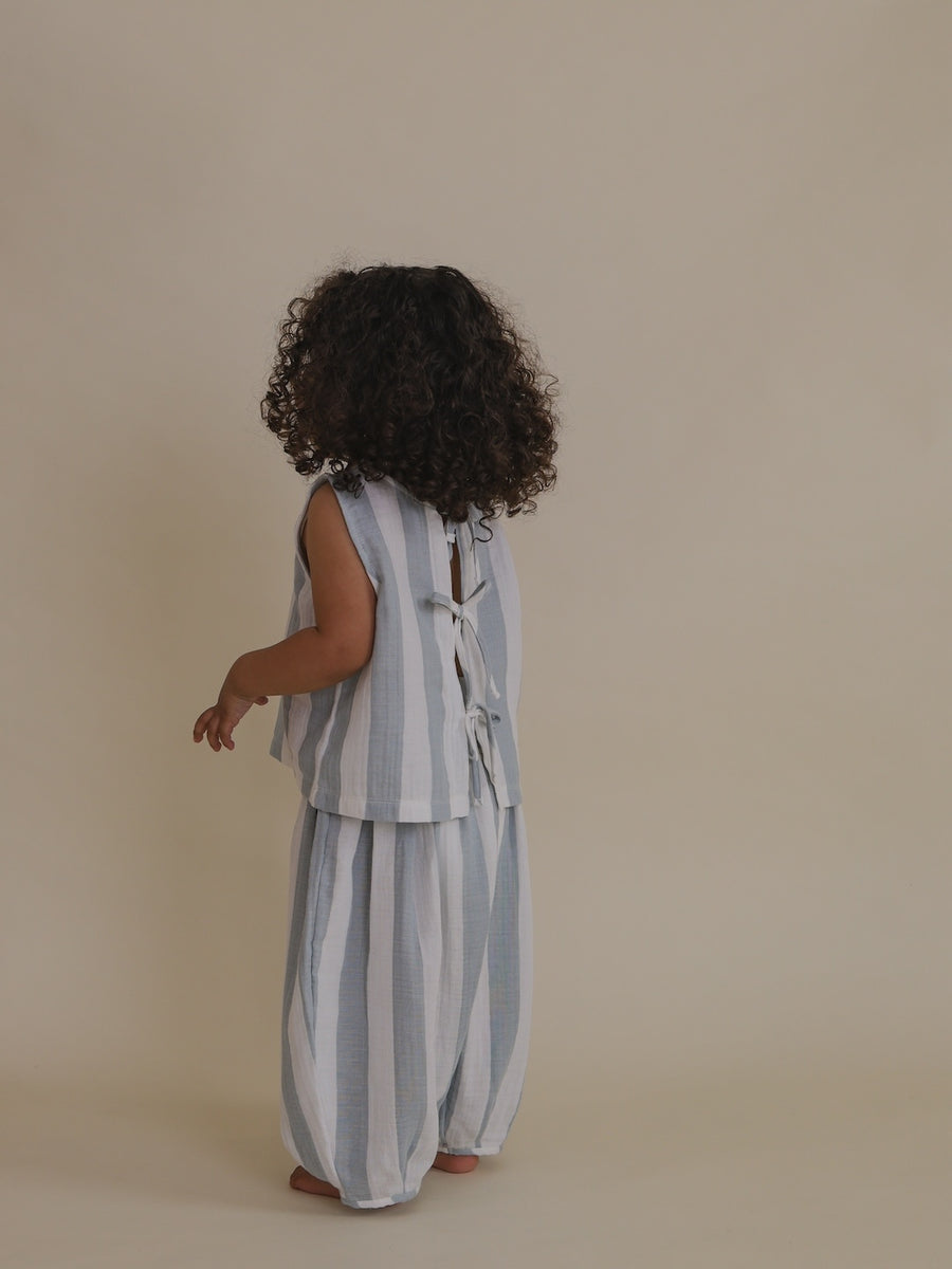 Organic Zoo Organic Muslin Resort Top “Sardine Stripes” – KND