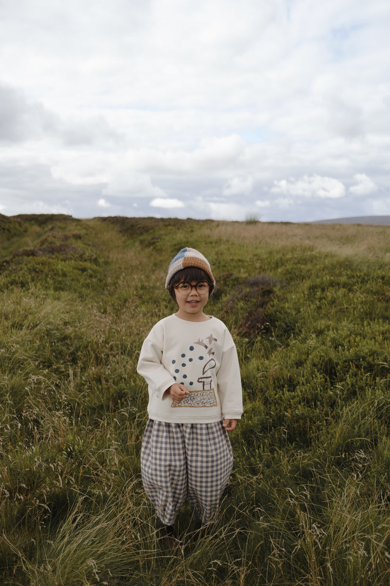 25AW organic zoo Gingham Lodge Pants3-4y