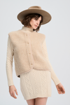 ADULT Wool Vest "Tyb Sand Brown"