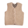 Wool Vest "Po Junior Sand Brown"