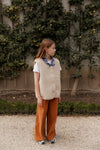 Wool Vest "Po Junior Sand Brown"