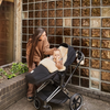 Schaffell Kinderwagen Fusssack "Milk" - für fixierte Gurte