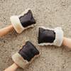 Sheepskin Buggy Mittens "Milk"