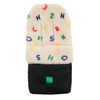 BOBO CHOSES x BINISheepskin Stroller Footmuff "Letterland" - Universal Fit