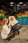 BOBO CHOSES x BINISheepskin Stroller Footmuff "Letterland" - Universal Fit