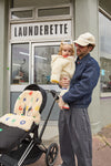 BOBO CHOSES x BINISheepskin Stroller Footmuff "Letterland" - Universal Fit