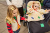 BOBO CHOSES x BINISheepskin Stroller Footmuff "Letterland" - Universal Fit