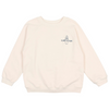 Organic Fleece Sweatshirt "Surf and Sun", ivory