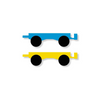 Magnetic Tiles "Rainbow Car Pack", 2 pieces