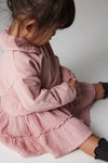 Baby Soft Fleece Dress "Mia Pink"