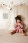 Baby Soft Fleece Dress "Mia Pink"