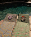Head Rug "Floral White Tiger"