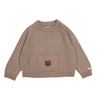 Organic Sweater “Loeke Bear”, taupe
