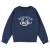Organic Sweatshirt "University of Smile" - midnight blue