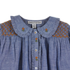Smock-Bluse "Chambray"