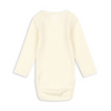 Merino Langarm Body "Erba Beige Melange"