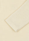Merino Langarm Body "Erba Beige Melange"