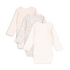 Langarm Body "Fio Prato Fiori" OCS, 3er Pack