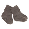 Non-Slip Socks Merino Wool "brown melange"