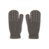 Merino Wool Grip Mittens "brown melange"