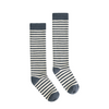 Organic Ripp Socken "Blue Grey - Cream", 23/26