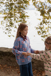 Organic Knit Sweater “Lapis Purple Impression” GOTS