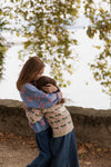 Organic Knit Sweater “Lapis Purple Impression” GOTS
