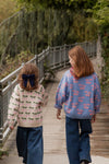 Organic Knit Sweater “Lapis Purple Impression” GOTS