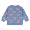 Organic Knit Sweater “Lapis Purple Impression” GOTS