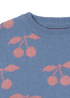 Organic Knit Sweater “Lapis Purple Impression” GOTS