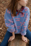 Organic Knit Sweater “Lapis Purple Impression” GOTS