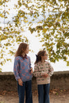 Organic Knit Sweater “Lapis Purple Impression” GOTS