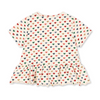 Rüschen T-Shirt "Basic Coeur Coloré" GOTS, 3J (98) & 9-10J (134/140)