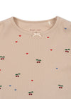 Langarm Shirt "Ella Cherry Coeur Blush" GOTS