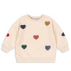 Organic Sweatshirt "Lou Terry Multi Heart" OCS