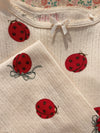 Pointelle Long Sleeve Shirt "Minnie Ladybug" GOTS