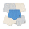 Organic Boxer Shorts "Stripe Provence Mix" GOTS, set of 5