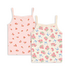 Organic Träger-Unterhemden "Bella Rosita / Rosa Pink" GOTS, 2er Set