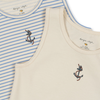 Organic Tank Top "Stripe Provence Mix" GOTS, set of 2