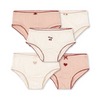 Organic Underpants "Minna Rose / White Mix" GOTS, set of 5