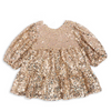 Sequins Dress "Lila Bow Gold Glitter"