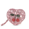 Sequin Heart Wallet "Tut Mellow Rose"