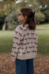 Knit Cardigan "Belou Cherry"