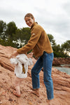 ADULT Sherpa Jacke "Nelson Pile Jacket Golden Caramel Oat Mix"