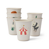 Cups "Lana Circus / Sandy", set of 6