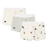 Organic Boxer Shorts "Marvin Mini Dinosaurs Cream Mix", pack of 3