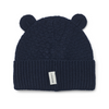 Merino Beanie Mütze "Miller Classic Navy" mit Öhrchen