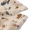 Muslin Cloth "Lewis Sea Creature / Sandy", set of 2