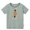 Organic SS T-Shirt "Apia Circus / Stripe Peppermint / Creme de la Creme"